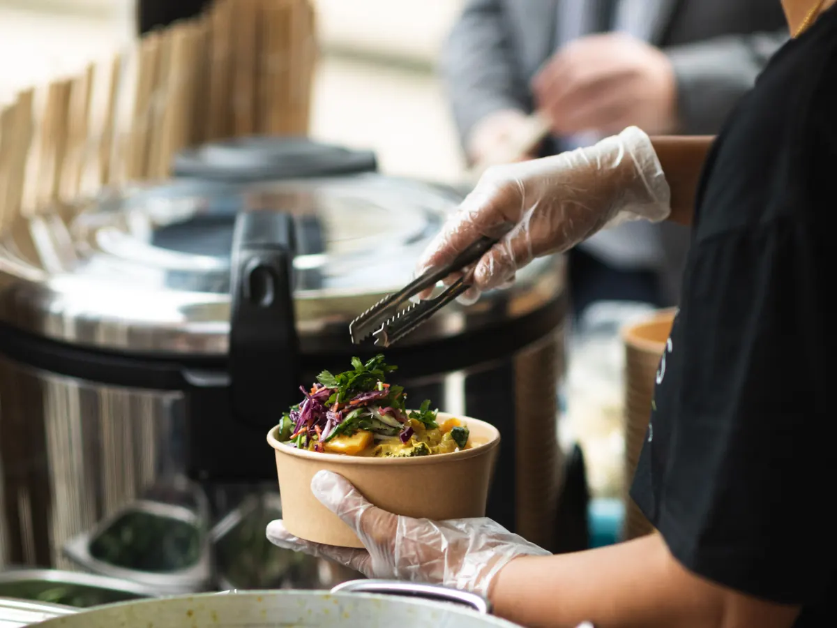 Tippy's Thai street food stall setup at an outdoor market
